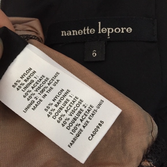 nanette lepore ruched black lace dress - Picture 10 of 12